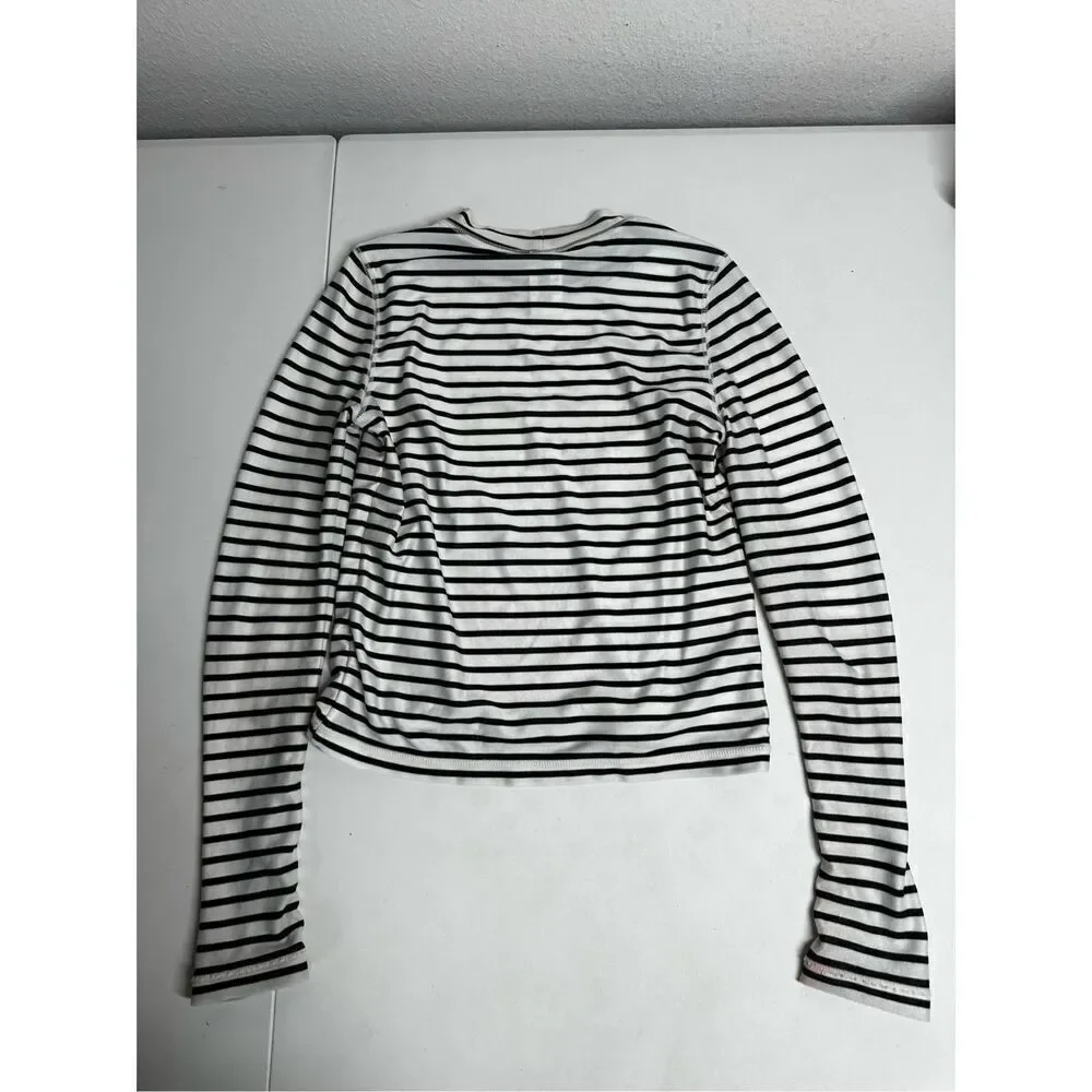 Gymboree Floral Stripes Rash Guard swim Shirt US Girls Size 7/8